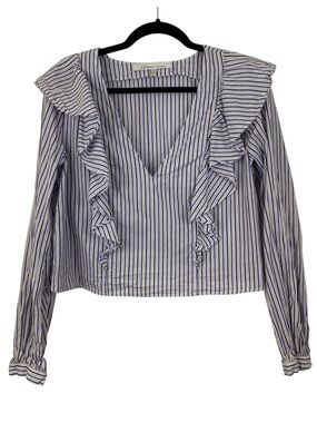 Lovers + Friends cotton ruffle blouse